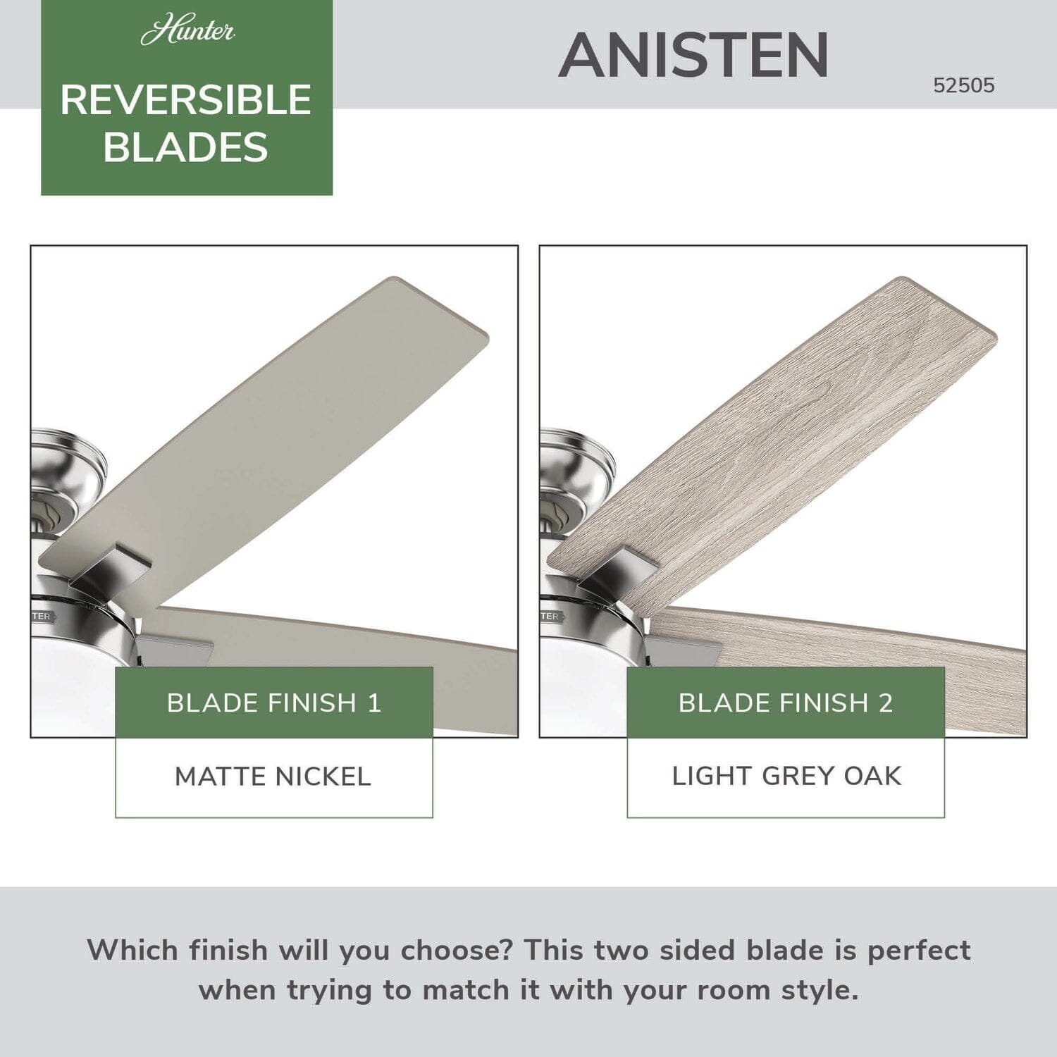 ventilador de techo anisten blanco