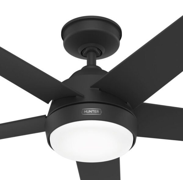 Ventilador de techo Hunter Skyflow 52″ Negro Mate con luz LED
