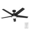 Ventilador de techo Hunter Skyflow 52″ Negro Mate con luz LED