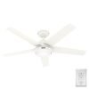 Ventilador de techo Hunter Skyflow 52″ Blanco con luz LED