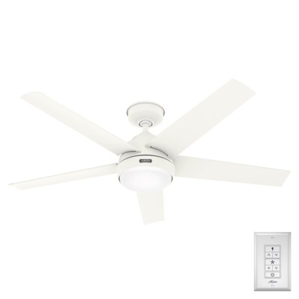 Ventilador de techo Hunter Skyflow 52″ Blanco con luz LED