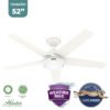 Ventilador de techo Hunter Skyflow 52″ Blanco con luz LED